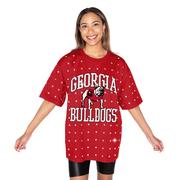 Georgia Gameday Couture In The Zone All over Rhinestone Tee